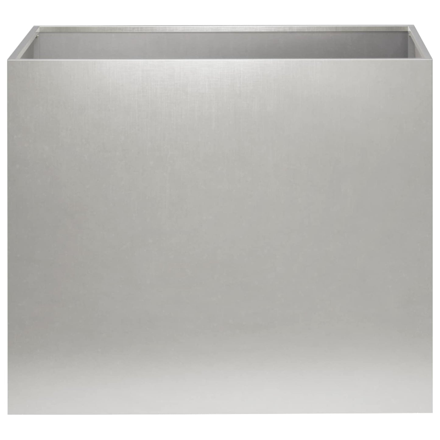 vidaXL Γλάστρα Κήπου 2 τμχ. Ασημί 50 x 40 x 50 εκ Ανοξείδωτο Ατσάλι