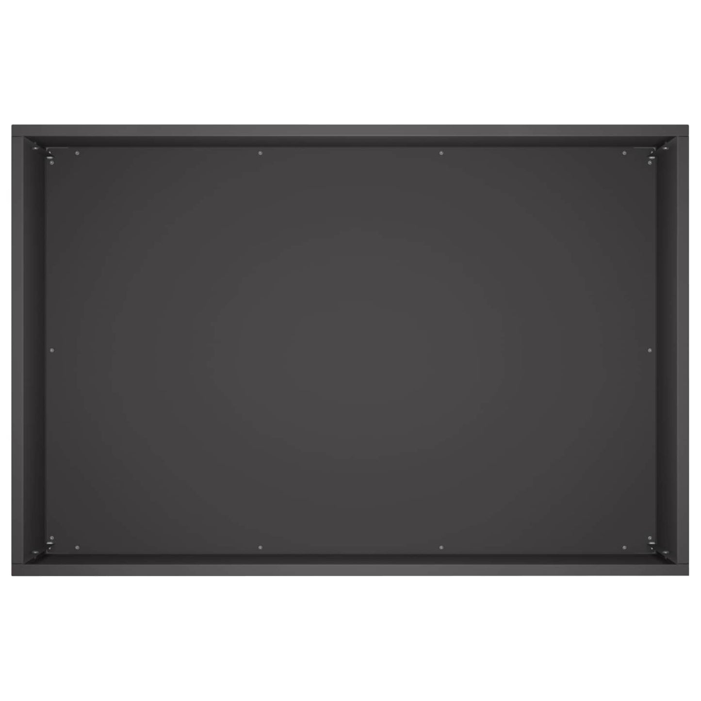 vidaXL Γλάστρα Κήπου Μαύρο 60 x 40 x 40 εκ. Ψυχρής έλασης χάλυβας