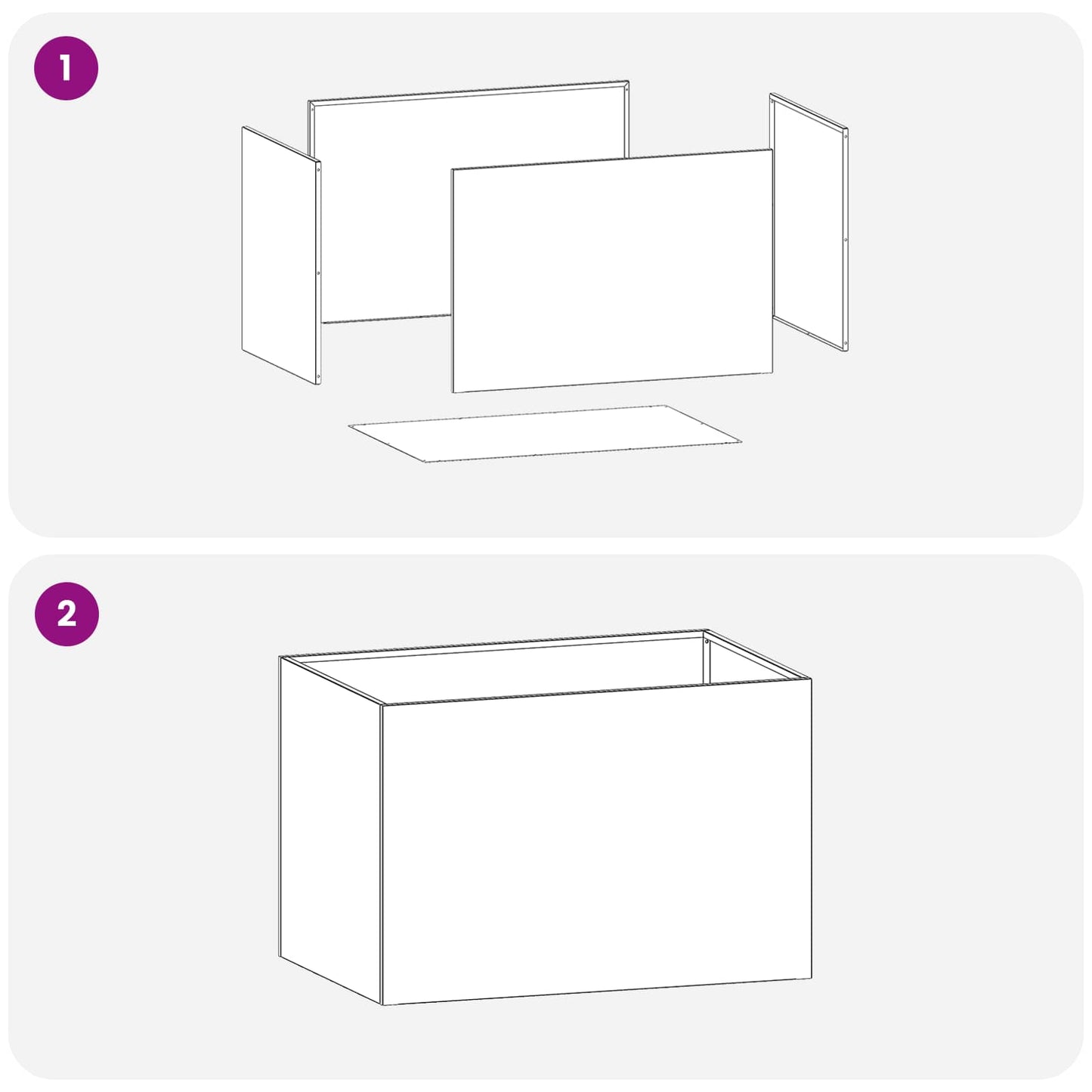 vidaXL Γλάστρα Κήπου 2 τμχ. Λευκό 60 x 40 x 40 εκ.