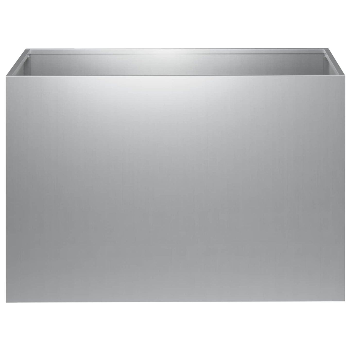 vidaXL Γλάστρα Κήπου Ασημί 60 x 40 x 40 εκ. Γαλβανισμένος Χάλυβας