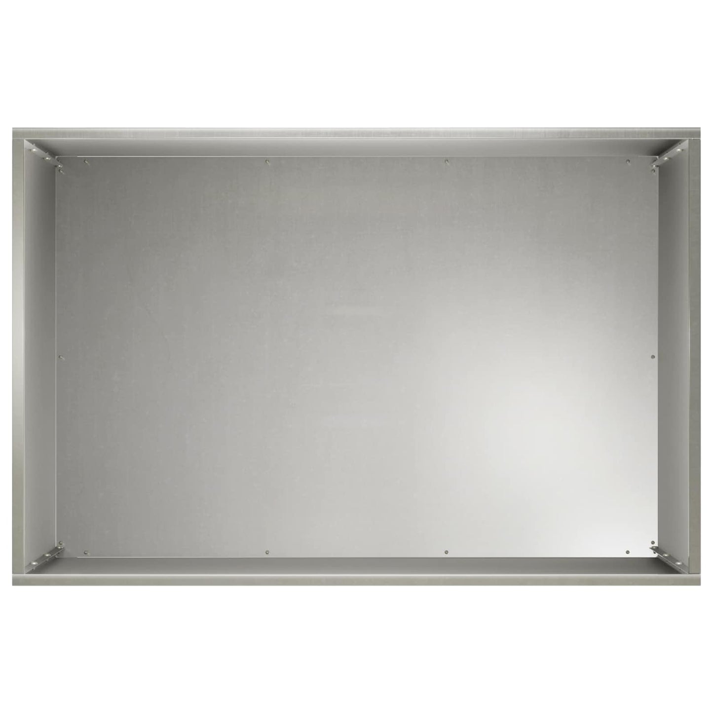 vidaXL Γλάστρα Κήπου Ασημί 60 x 40 x 50 cm Ανοξείδωτο Ατσάλι