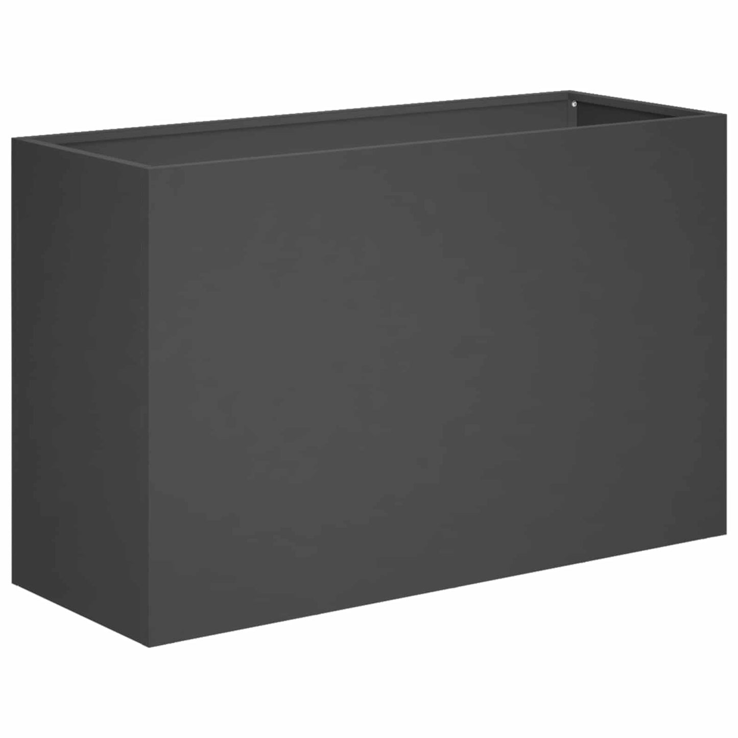 vidaXL Γλάστρα Κήπου Μαύρο 80 x 40 x 50 cm Ψυχρής έλασης χάλυβας