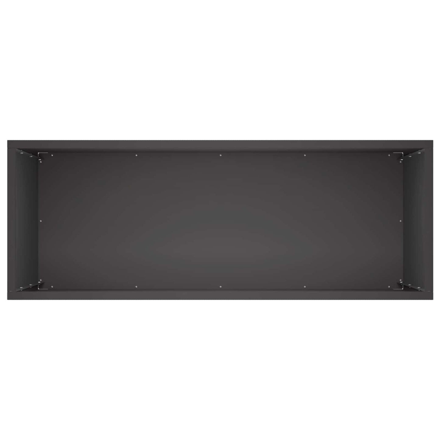 vidaXL Γλάστρα Κήπου Μαύρο 80 x 40 x 50 cm Ψυχρής έλασης χάλυβας