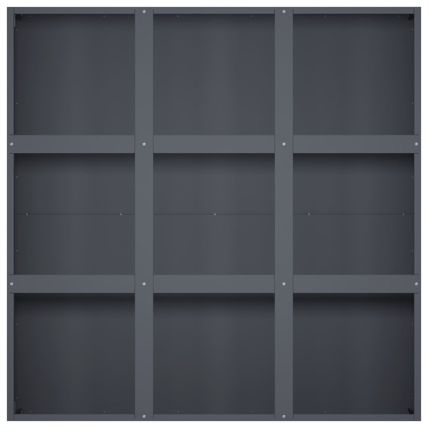 vidaXL Γλάστρα Κήπου Ανθρακί 100 x 100 x 20 cm Ψυχρής έλασης χάλυβας