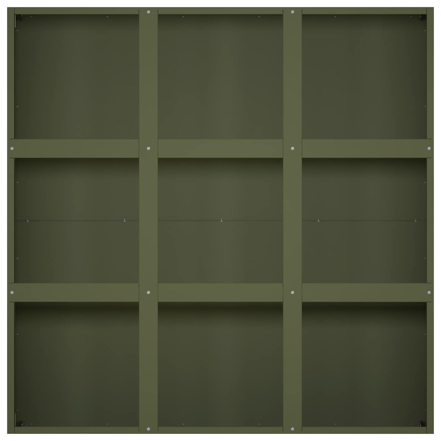 vidaXL Γλάστρα Κήπου Λαδί 100 x 100 x 20 cm Ψυχρής έλασης χάλυβας