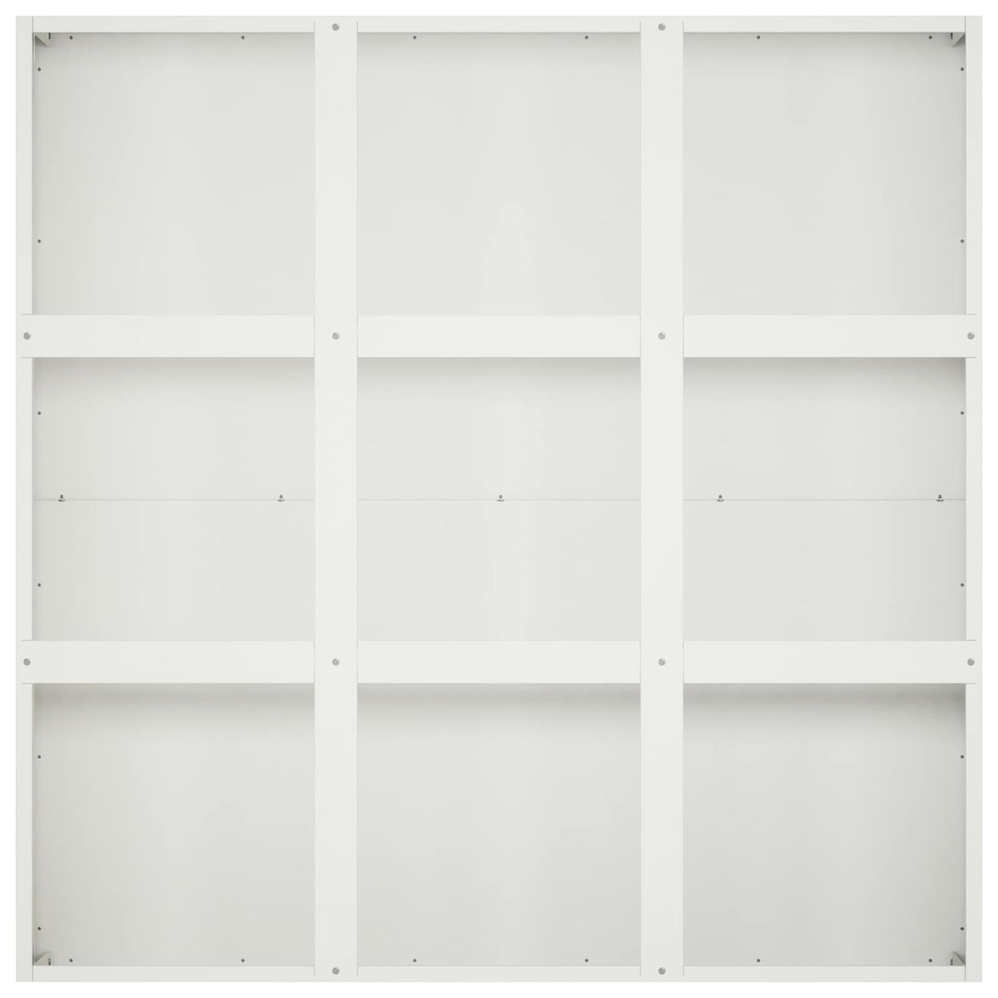 vidaXL Γλάστρα Κήπου Λευκό 100 x 100 x 50 cm Ψυχρής έλασης χάλυβας