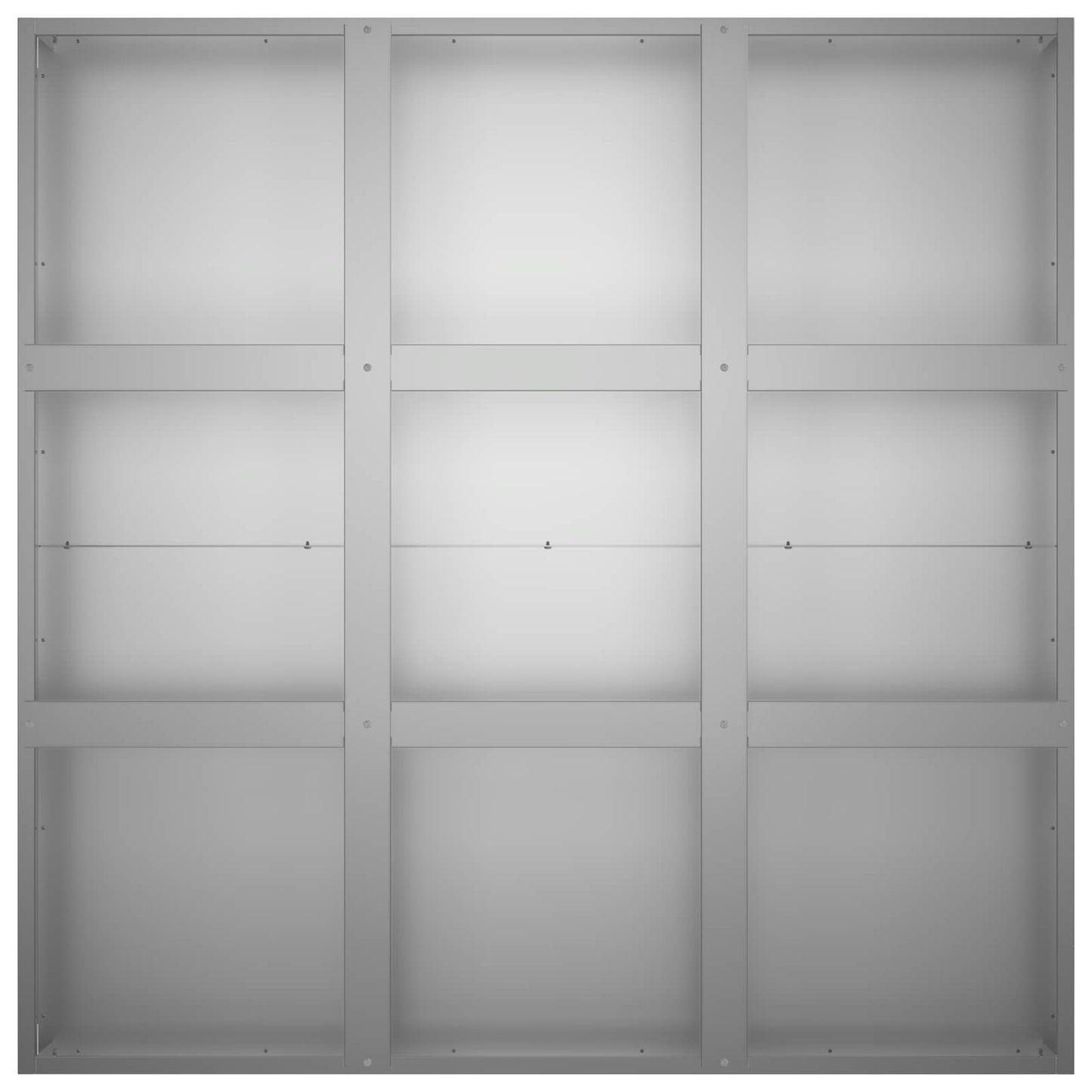 vidaXL Γλάστρα Κήπου Ασημί 100 x 100 x 50 cm Γαλβανισμένος Χάλυβας