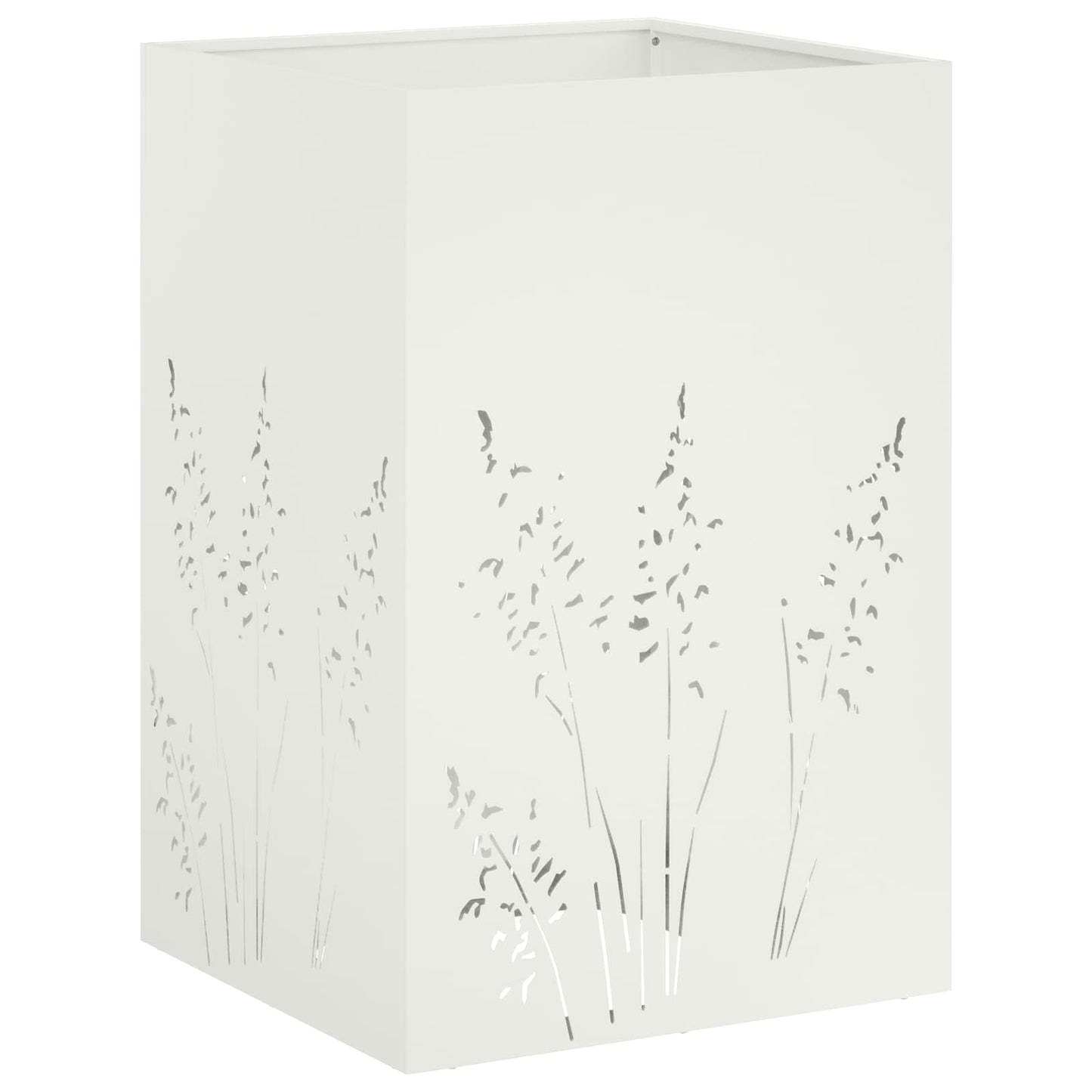 vidaXL Γλάστρα Κήπου 2 τμχ. Λευκό 50 x 50 x 75 cm