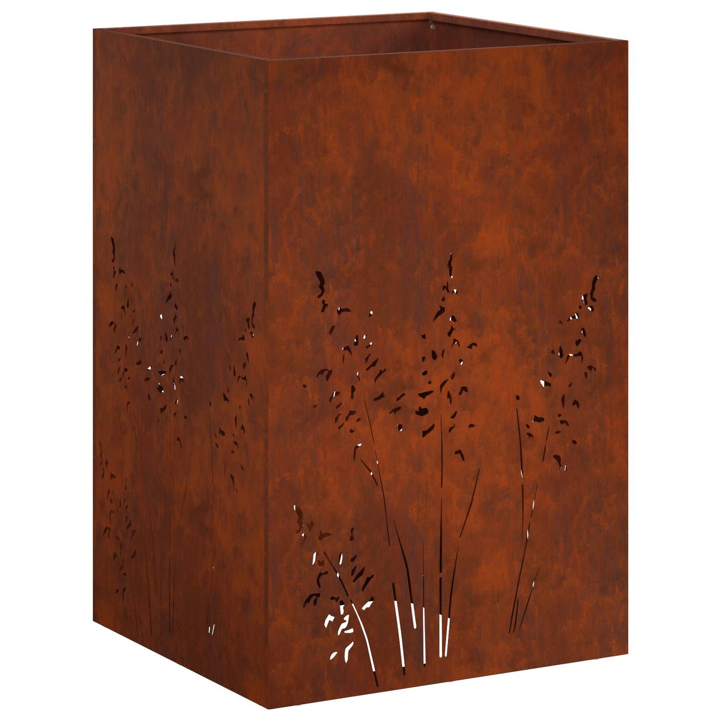 vidaXL Γλάστρα Κήπου 2 τμχ. Σκ rusty 50 x 50 x 75 cm