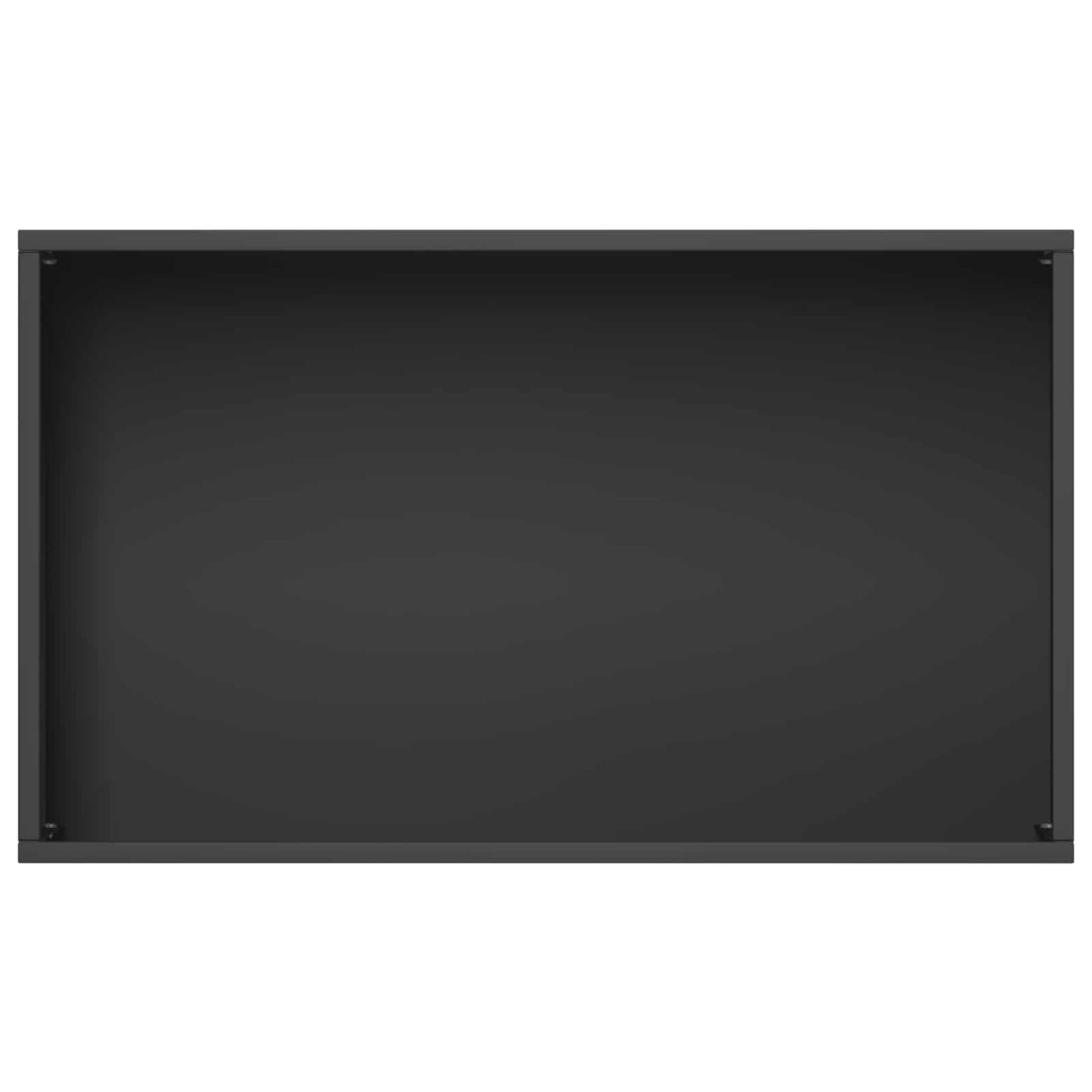 vidaXL Γλάστρα Κήπου Μαύρο 50 x 30 x 75 εκ Ψυχρής έλασης χάλυβας