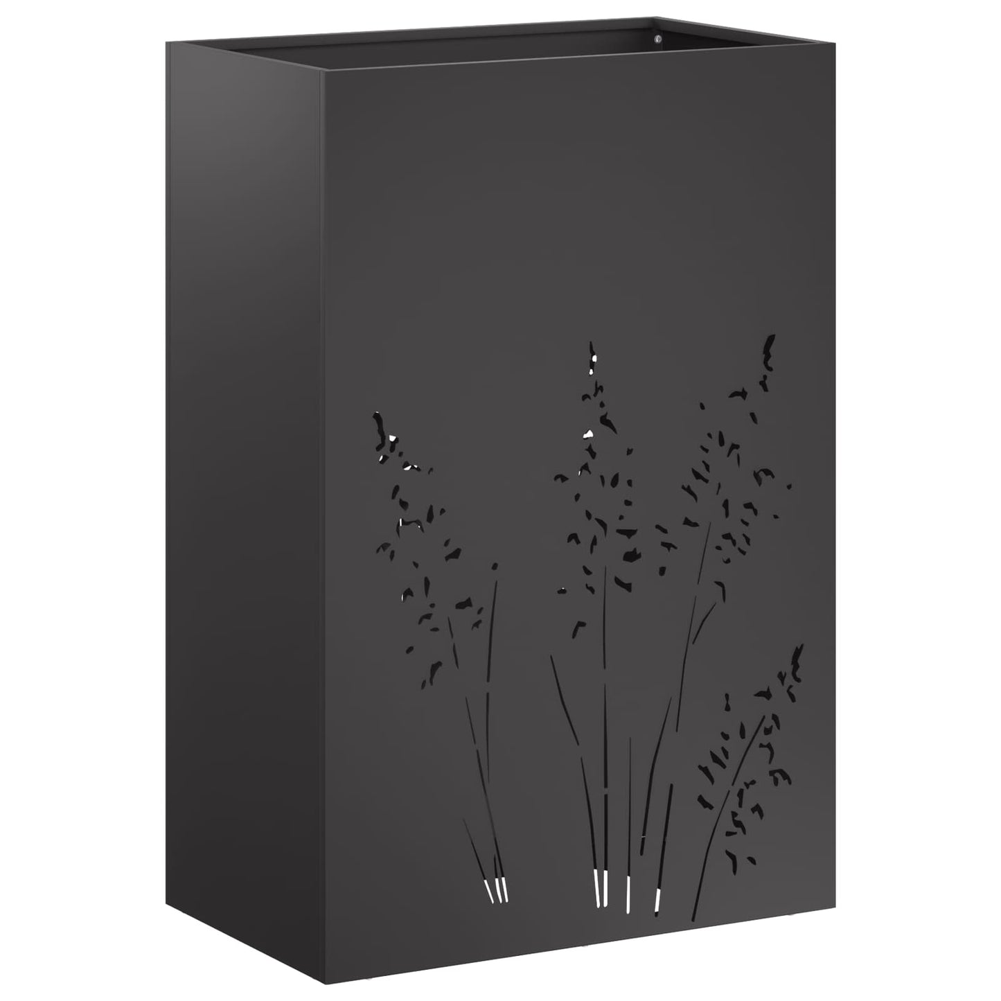 vidaXL Γλάστρα Κήπου 2 τμχ. Μαύρο 50 x 30 x 75 εκ