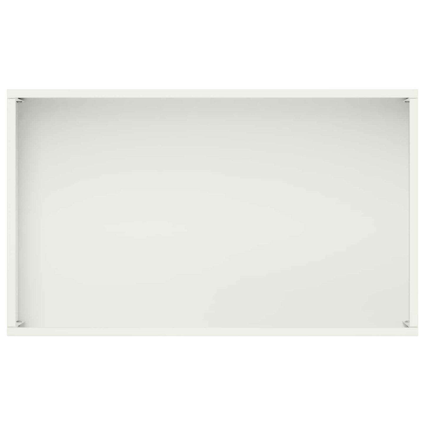vidaXL Γλάστρα Κήπου Λευκό 50 x 30 x 75 εκ Ψυχρής έλασης χάλυβας