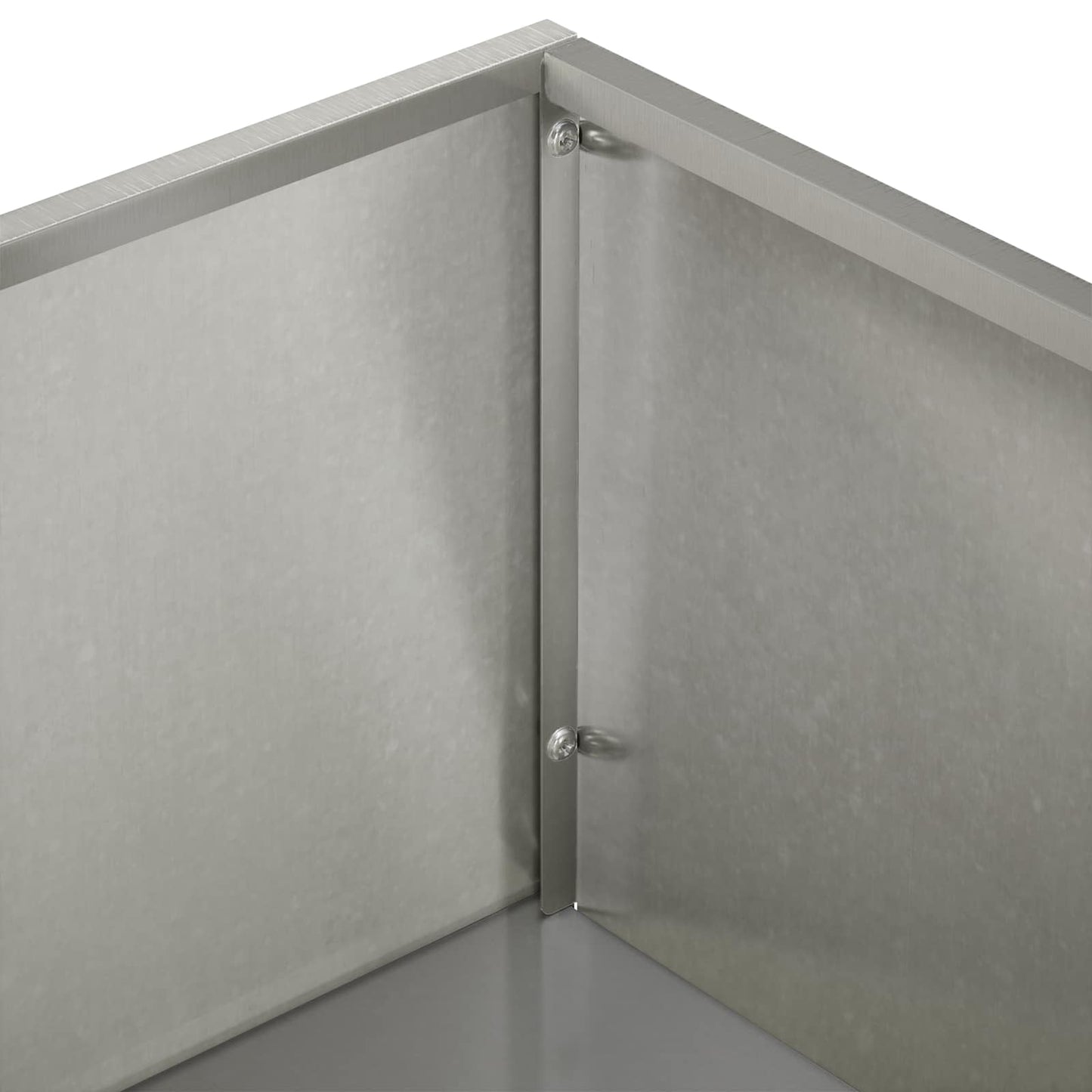 vidaXL Γλάστρα Κήπου Ασημί 50 x 30 x 75 εκ Ανοξείδωτο Ατσάλι
