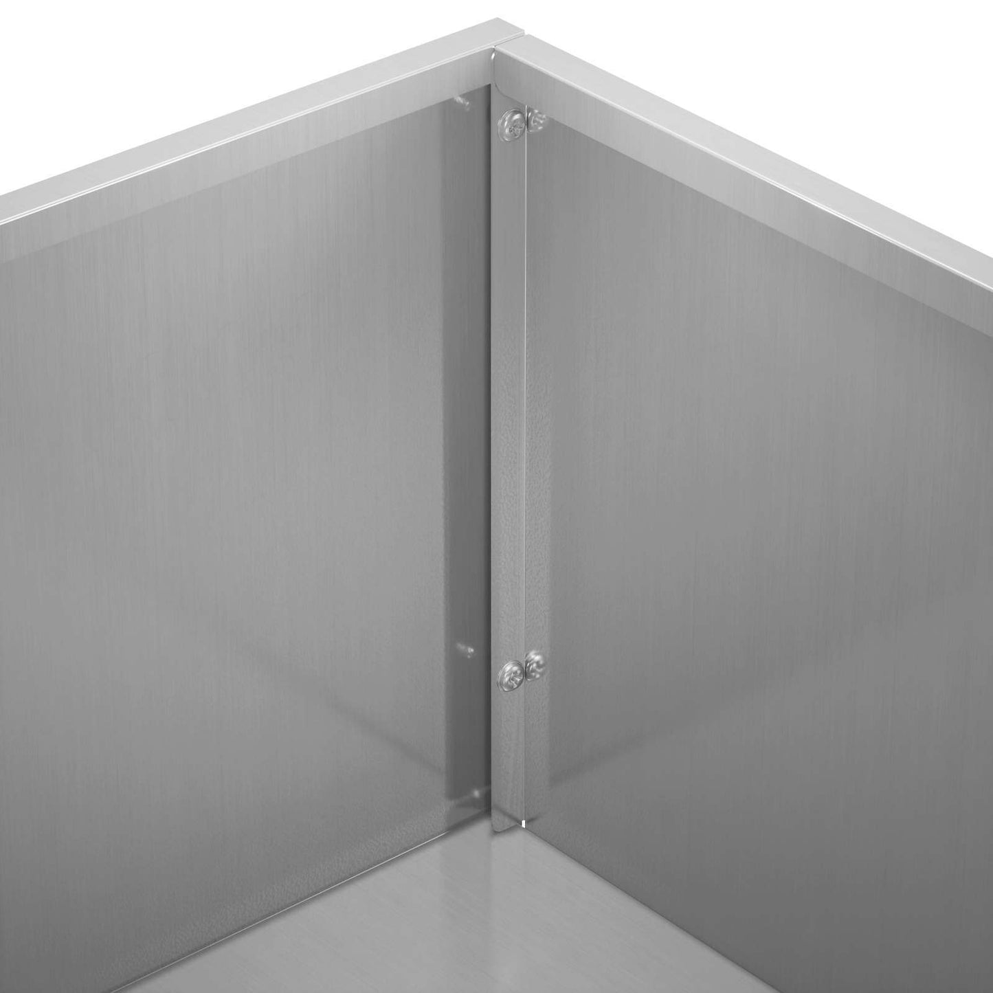 vidaXL Γλάστρα Κήπου Ασημί 50 x 30 x 75 εκ Γαλβανισμένος Χάλυβας