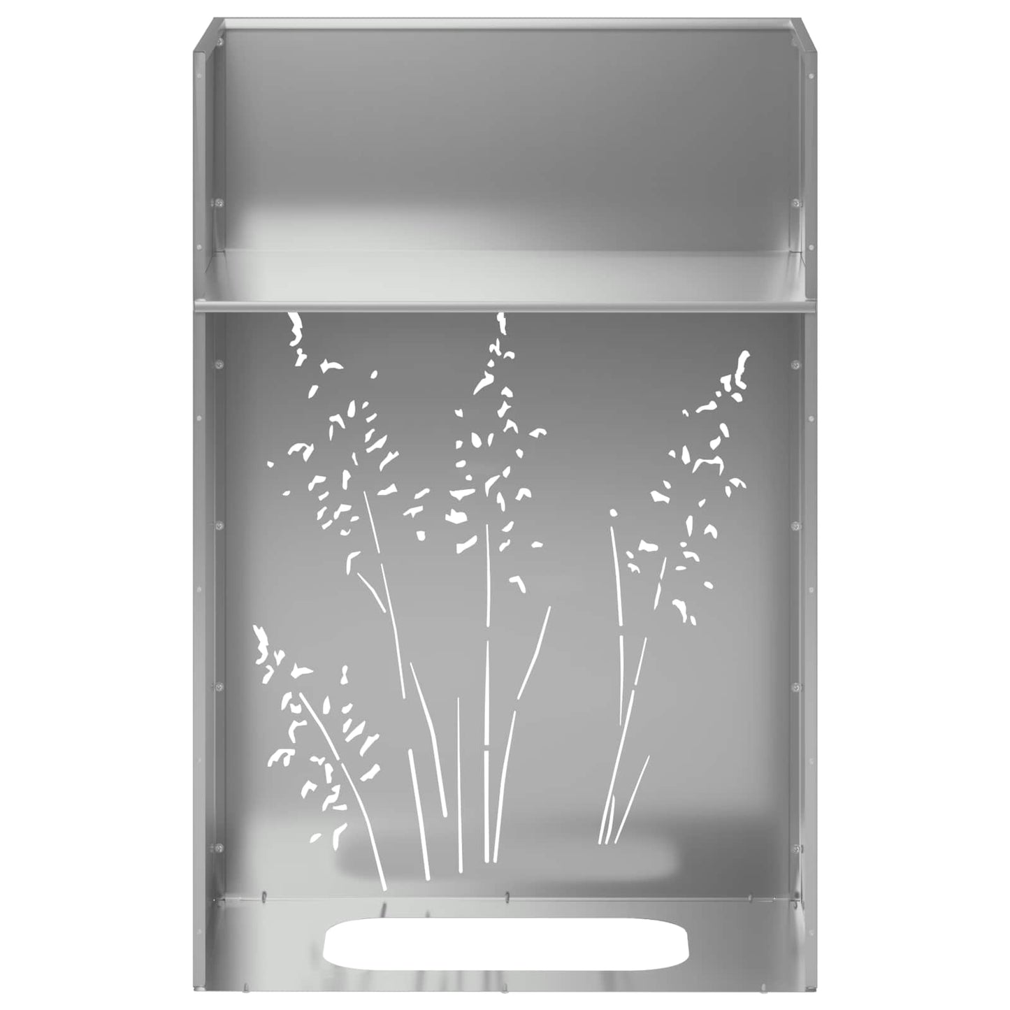 vidaXL Γλάστρα Κήπου 2 τμχ. Ασημί 50 x 30 x 75 εκ