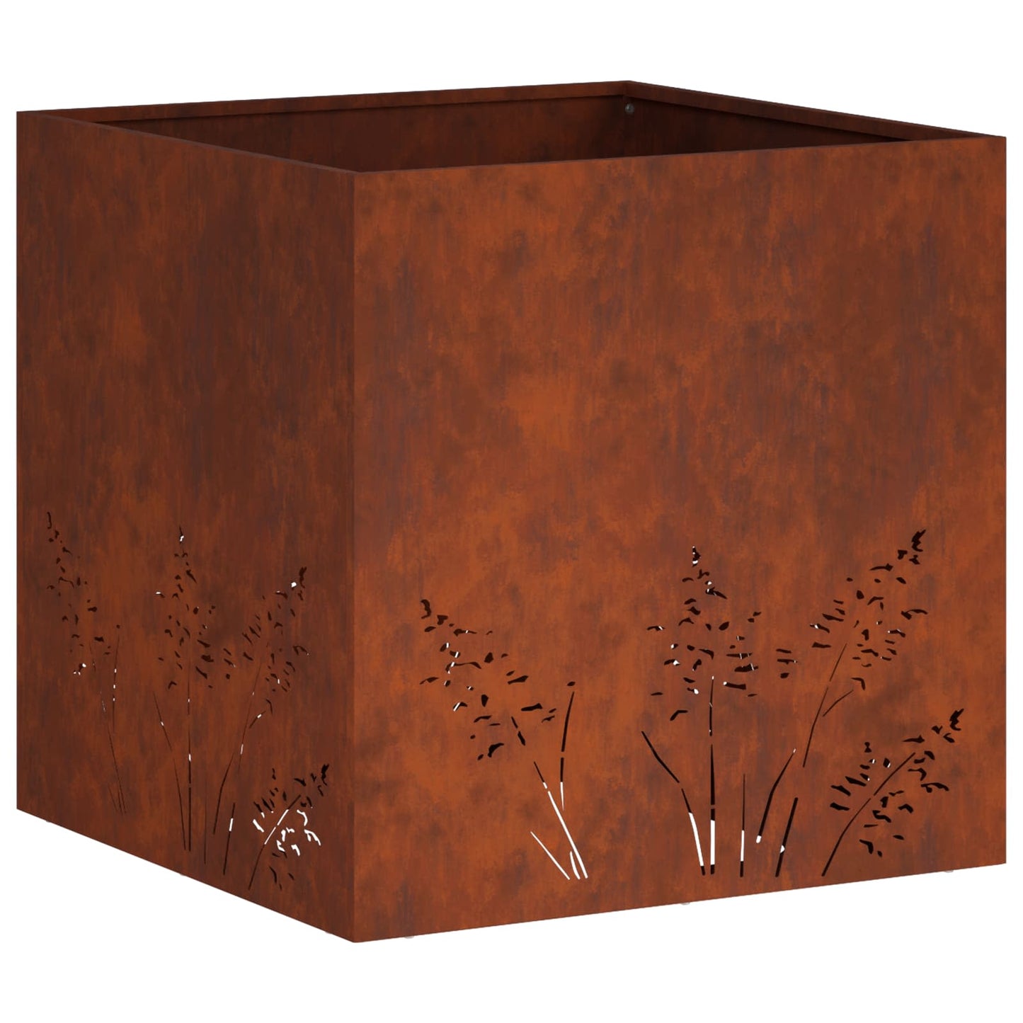 vidaXL Γλάστρα Κήπου 2 τμχ. Σκ rusty 50 x 50 x 49 cm