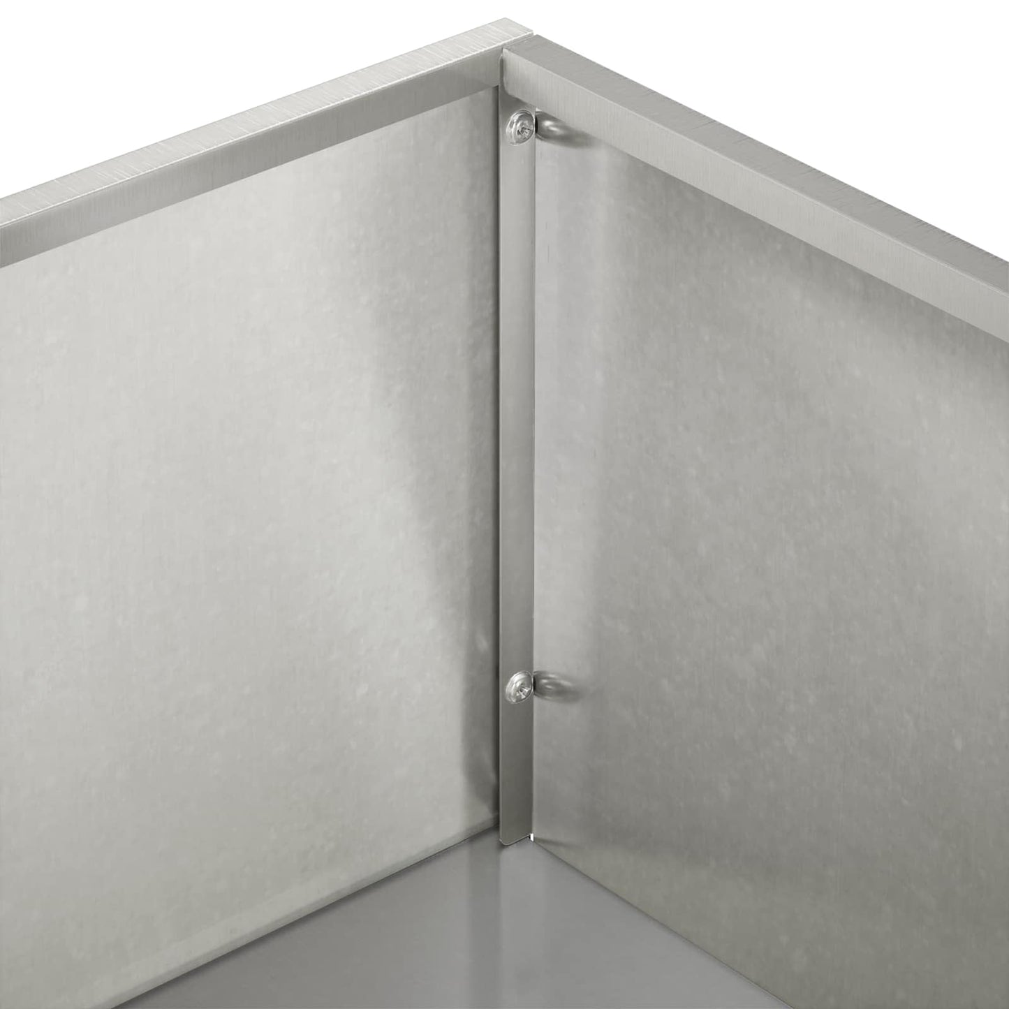 vidaXL Γλάστρα Κήπου Ασημί 50 x 30 x 49 εκ Ανοξείδωτο Ατσάλι