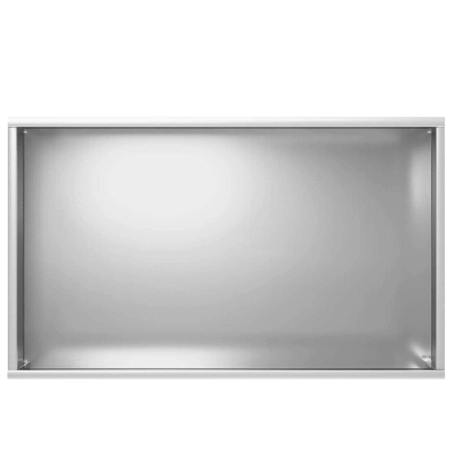 vidaXL Γλάστρα Κήπου Ασημί 50 x 30 x 49 εκ Γαλβανισμένος Χάλυβας