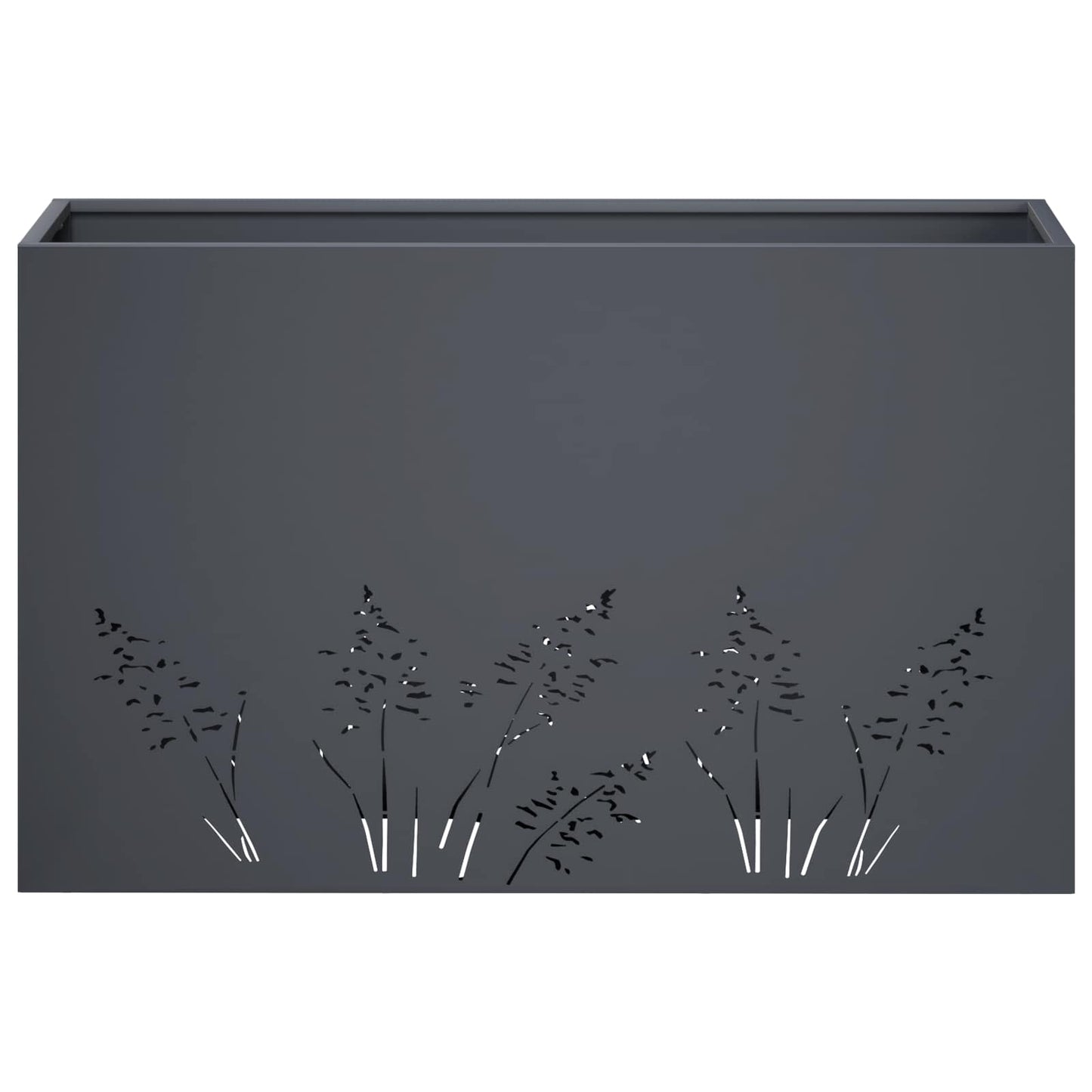vidaXL Γλάστρα Κήπου Ανθρακί 80 x 20 x 49 εκ Ψυχρής έλασης χάλυβας