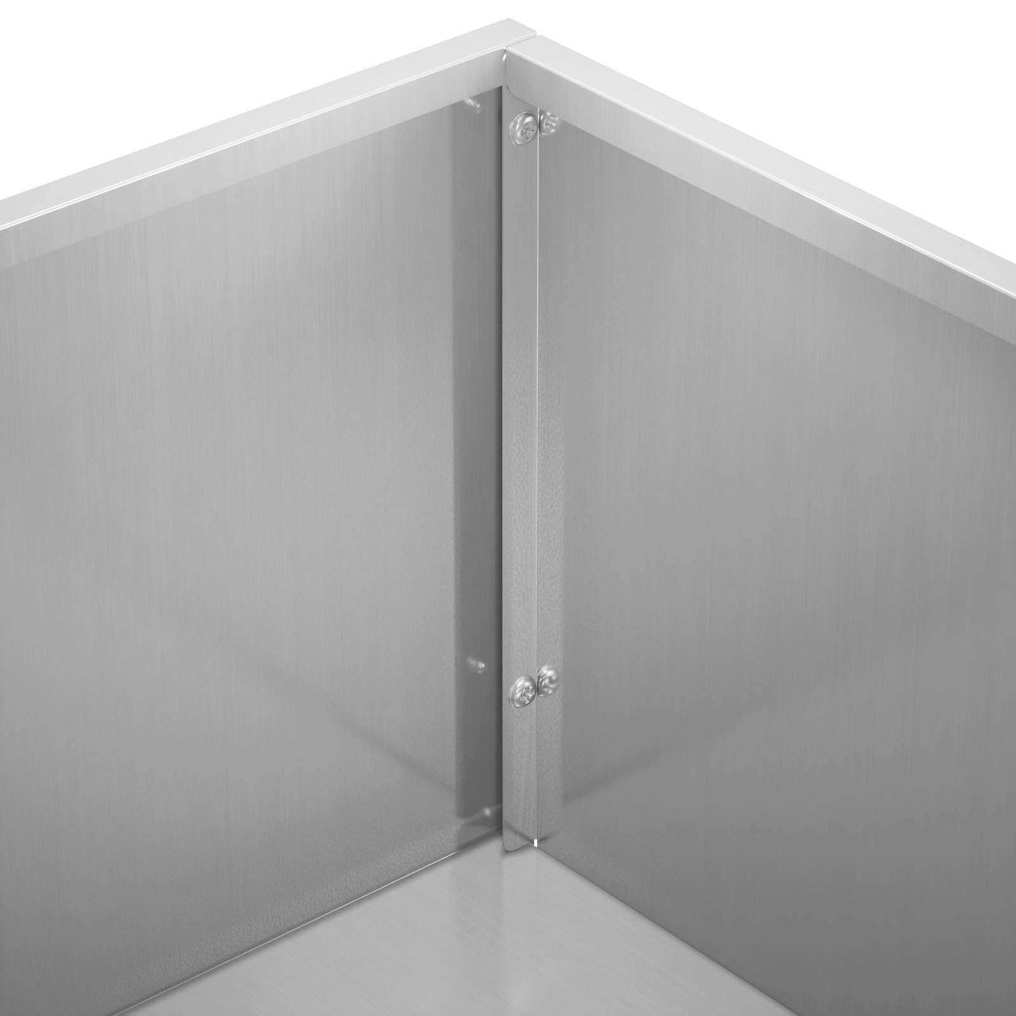 vidaXL Γλάστρα Κήπου Ασημί 80 x 20 x 49 εκ Γαλβανισμένος Χάλυβας