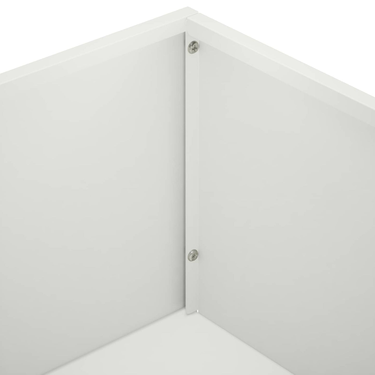 vidaXL Γλάστρα Κήπου Λευκό 80 x 30 x 49 εκ Ψυχρής έλασης χάλυβας