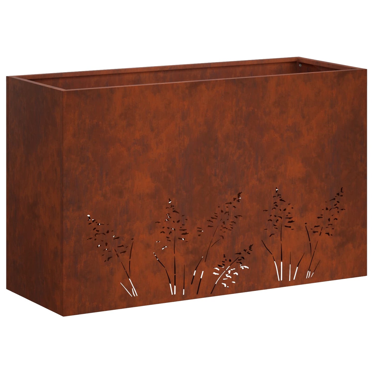 vidaXL Γλάστρα Κήπου Σκ rusty 80 x 30 x 49 εκ