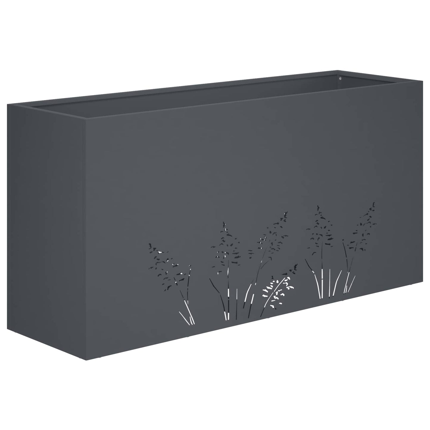 vidaXL Γλάστρα Κήπου 2 τμχ. Ανθρακί 100 x 30 x 49 εκ