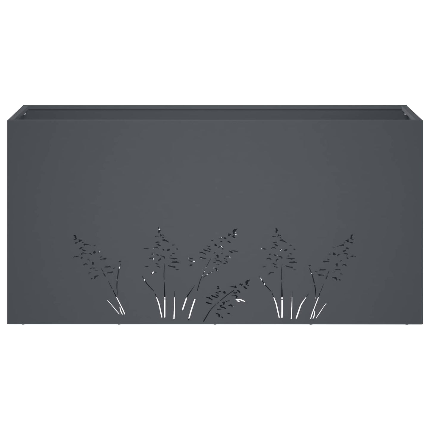 vidaXL Γλάστρα Κήπου 2 τμχ. Ανθρακί 100 x 30 x 49 εκ