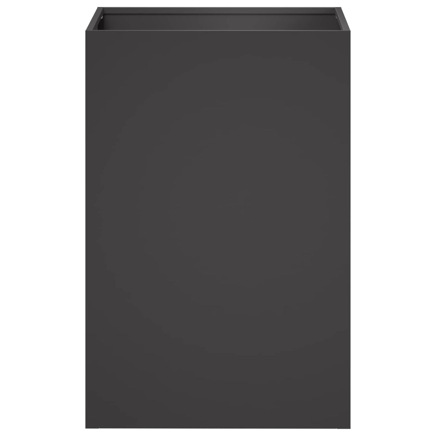 vidaXL Γλάστρα Κήπου Μαύρο 40 x 40 x 60 cm Ψυχρής έλασης χάλυβας