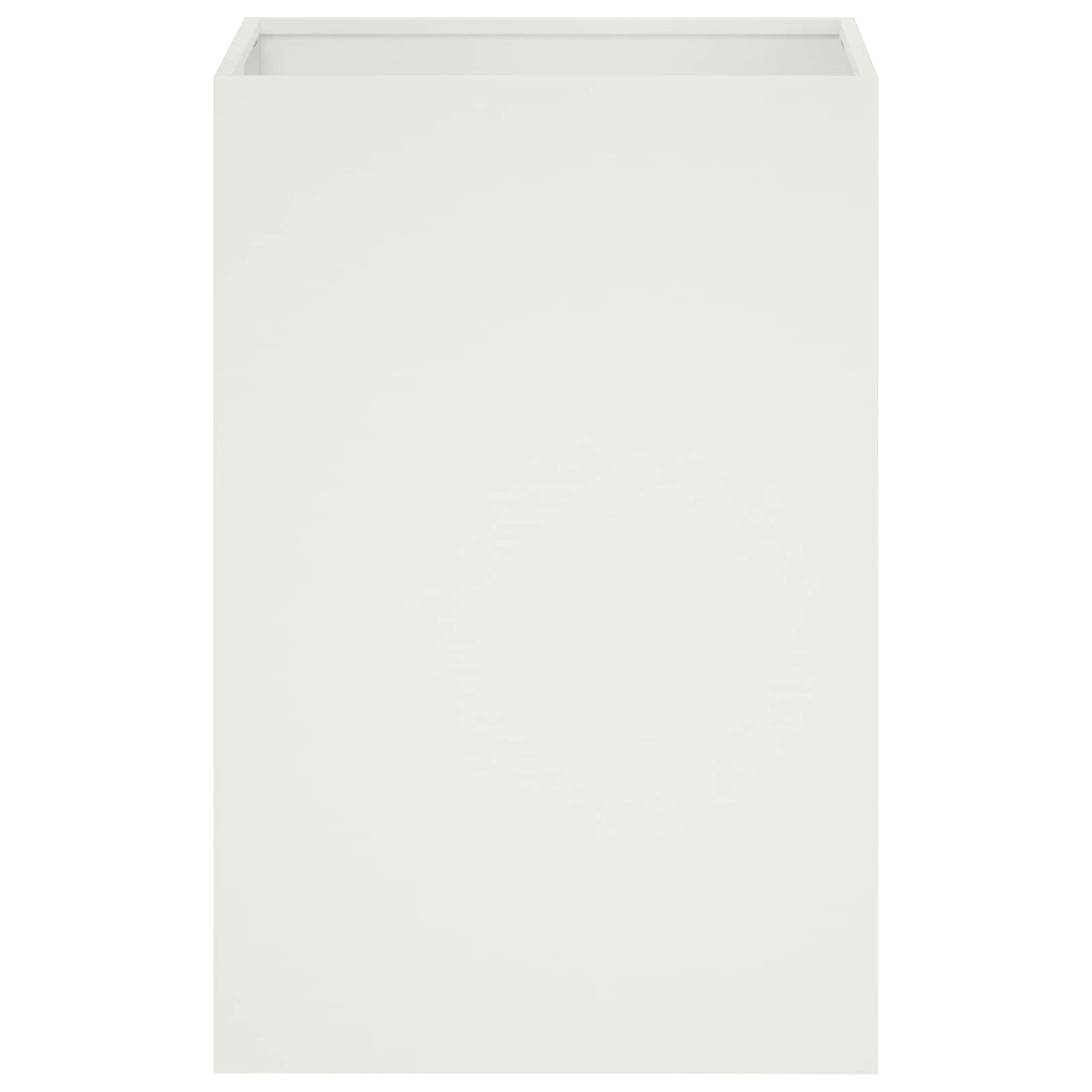 vidaXL Γλάστρα Κήπου Λευκό 40 x 40 x 60 cm Ψυχρής έλασης χάλυβας