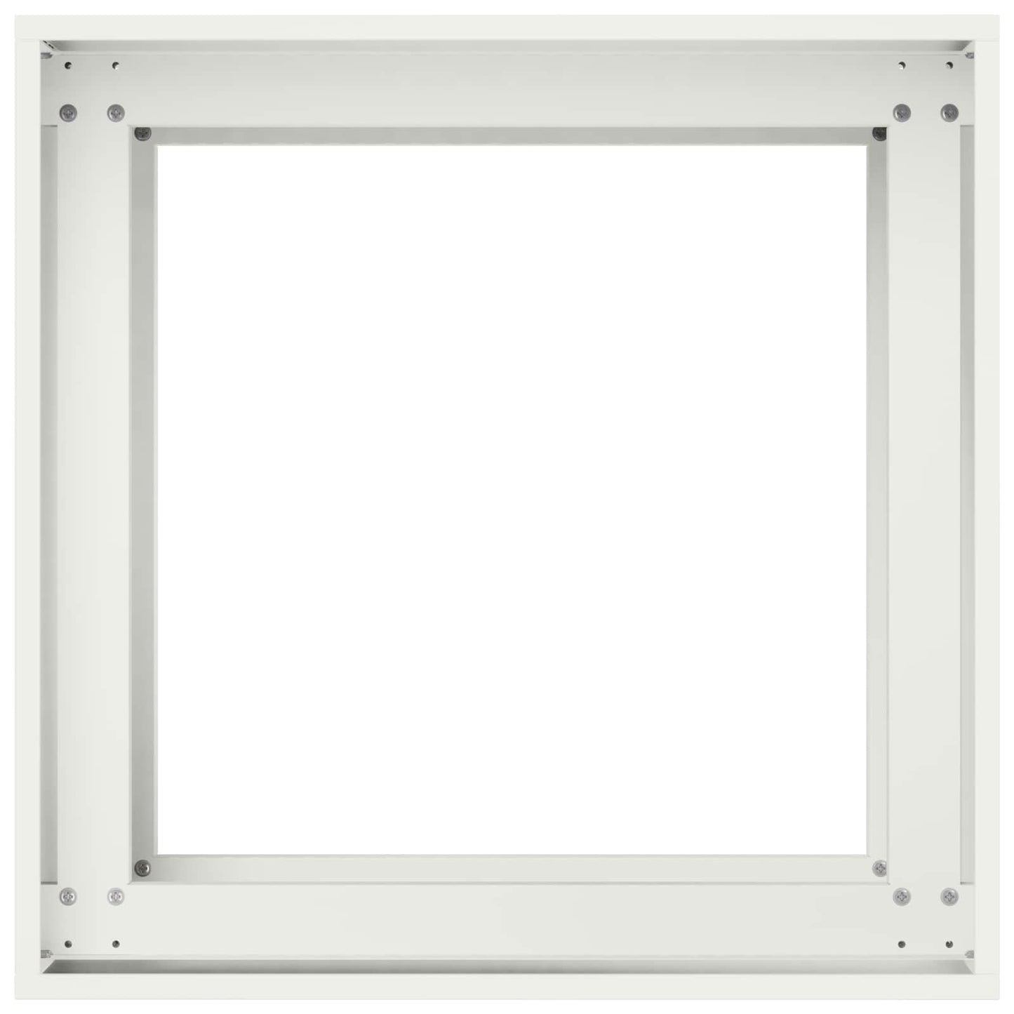 vidaXL Γλάστρα Κήπου Λευκό 40 x 40 x 60 cm Ψυχρής έλασης χάλυβας