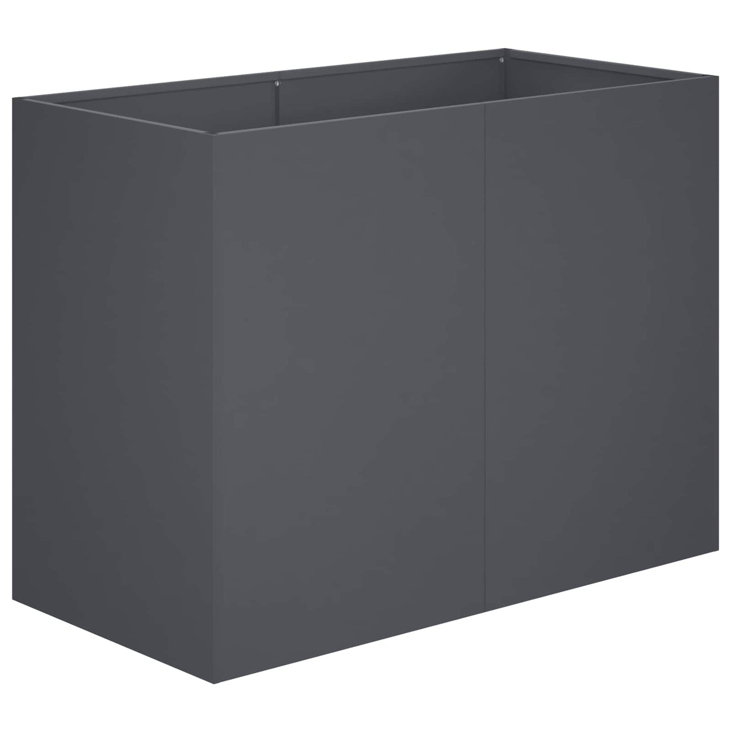 vidaXL Γλάστρα Κήπου Ανθρακί 80 x 40 x 60 cm Ψυχρής έλασης χάλυβας