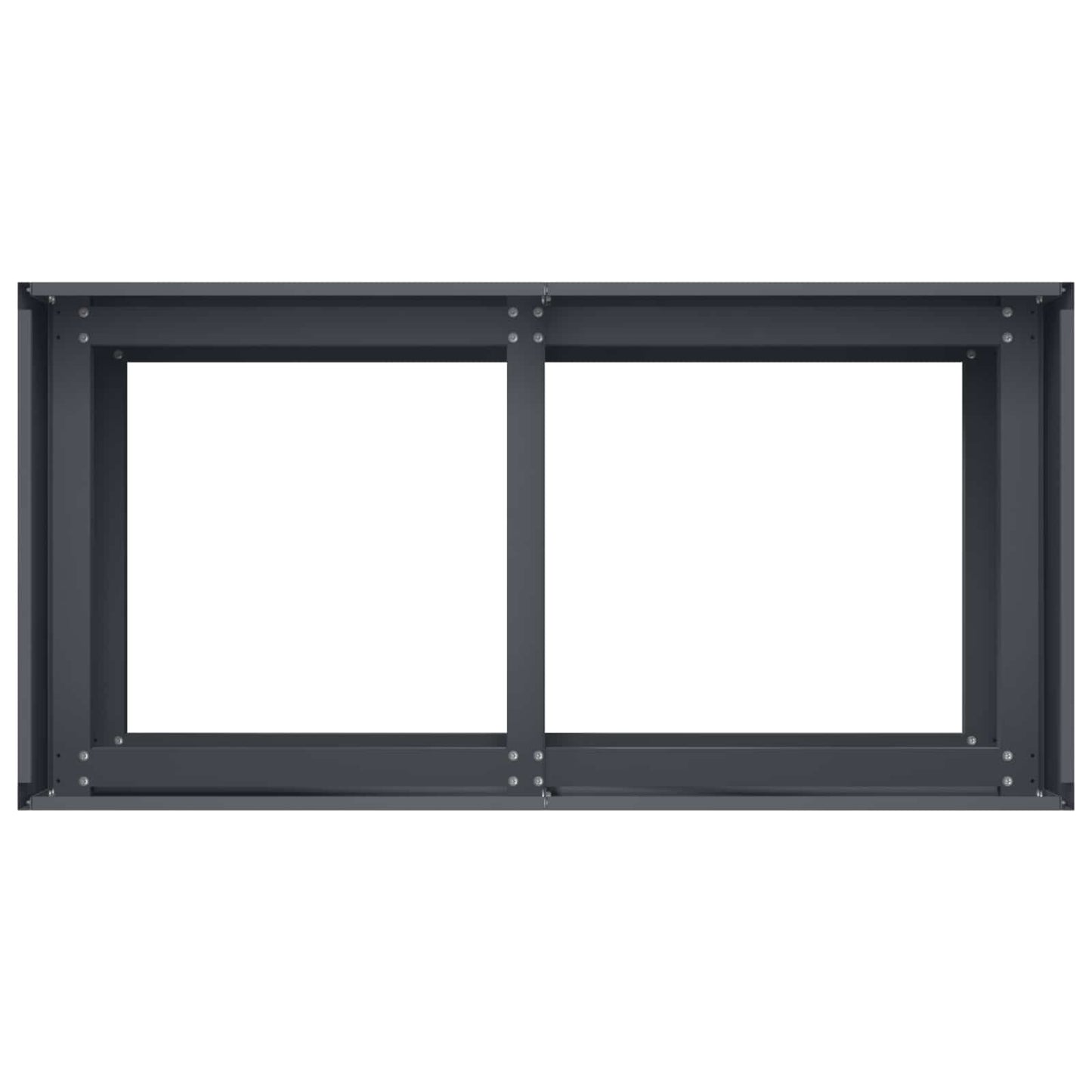 vidaXL Γλάστρα Κήπου Ανθρακί 80 x 40 x 60 cm Ψυχρής έλασης χάλυβας