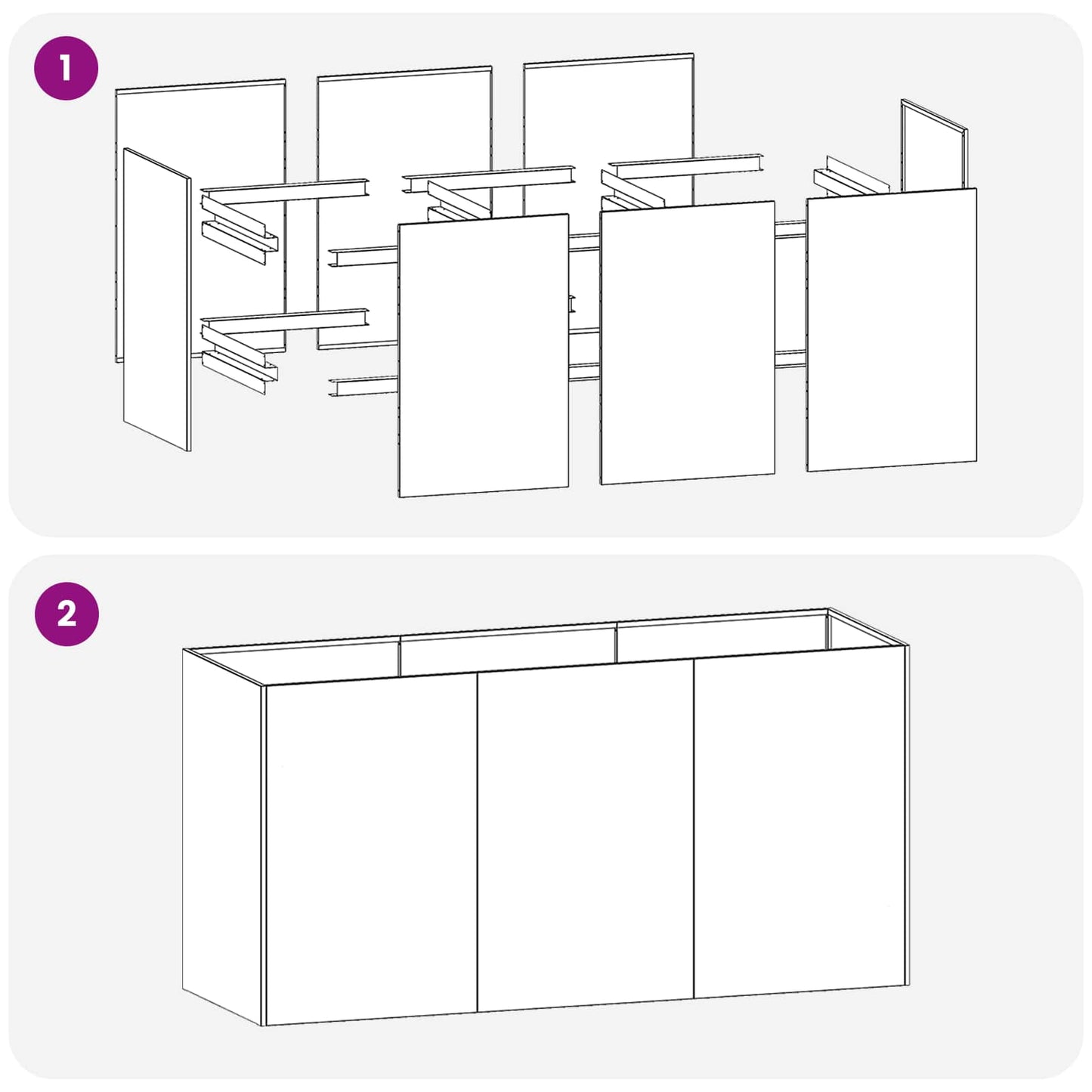 vidaXL Γλάστρα Κήπου Λαδί 120 x 40 x 60 εκ Ψυχρής έλασης χάλυβας
