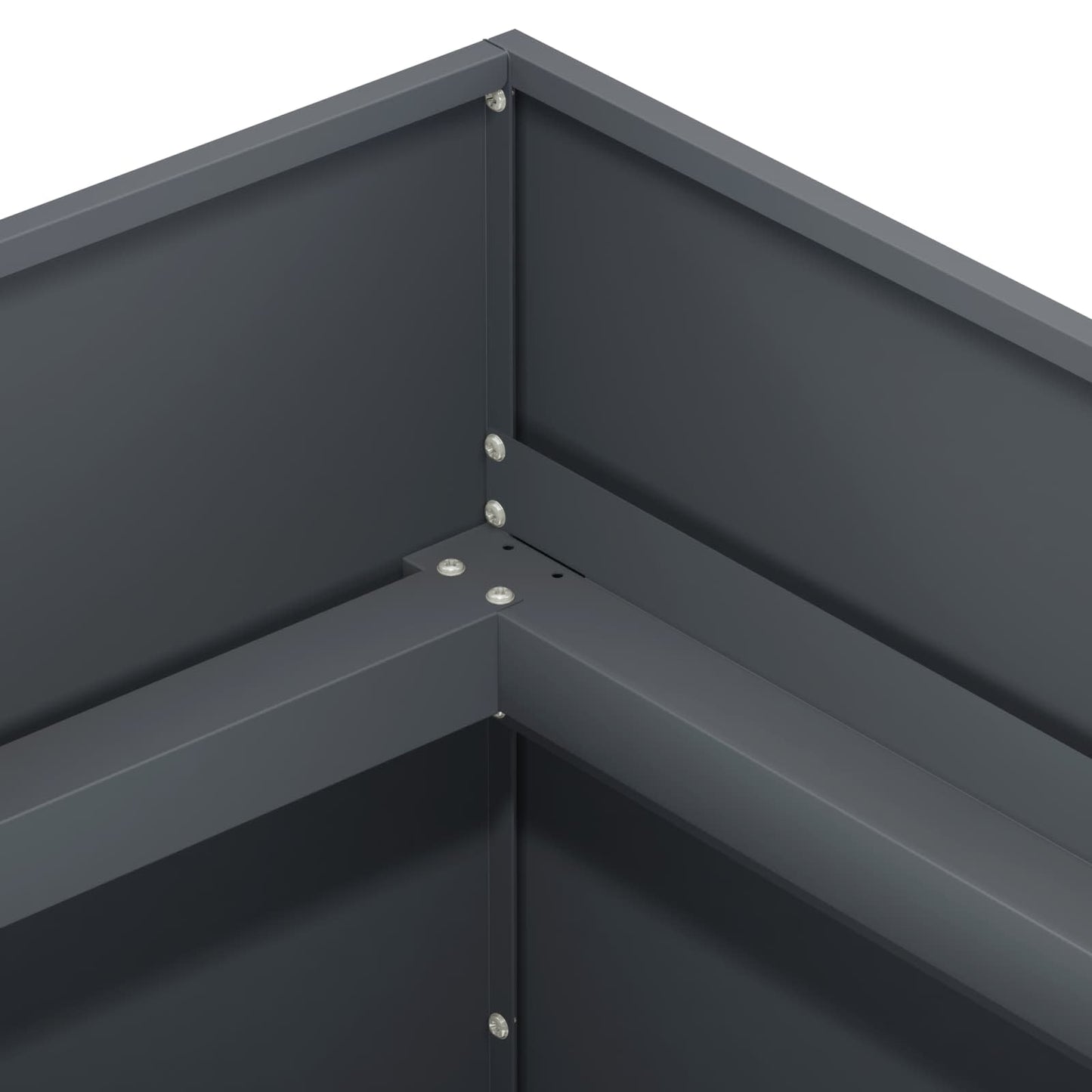 vidaXL Γλάστρα Κήπου Ανθρακί 80 x 80 x 60 εκ. Ψυχρής έλασης χάλυβας