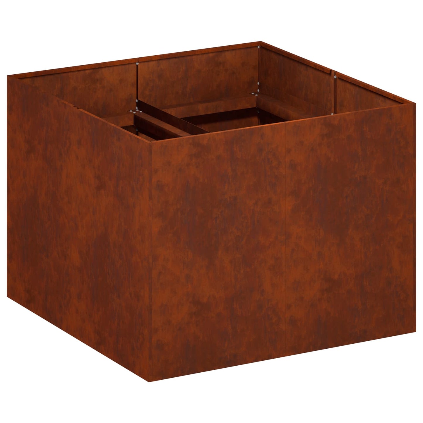 vidaXL Γλάστρα Κήπου Σκ rusty 80 x 80 x 60 εκ.