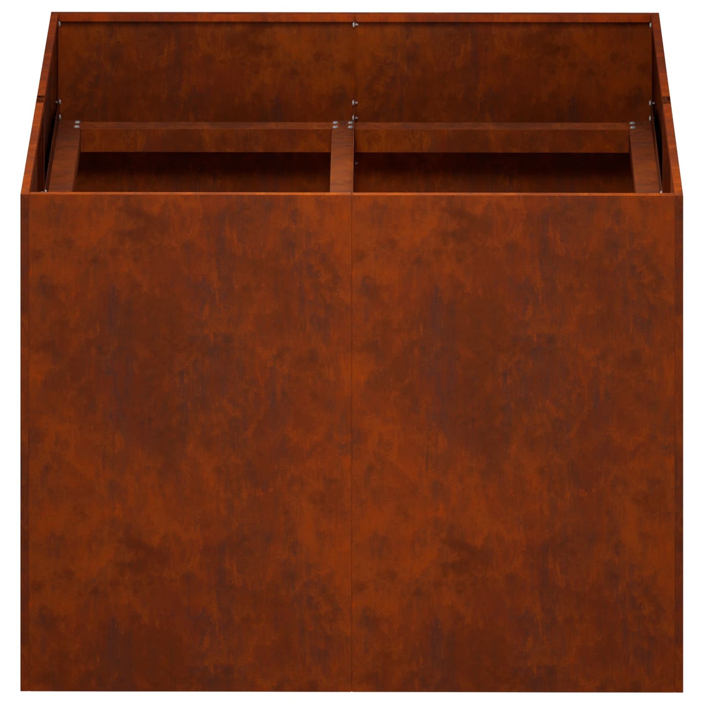 vidaXL Γλάστρα Κήπου Σκ rusty 80 x 80 x 60 εκ.