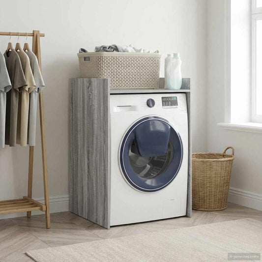 vidaXL Ντουλάπα Πλυντηρίου Γκρίζο Σονομα 67,5 x 62 x 97 εκ