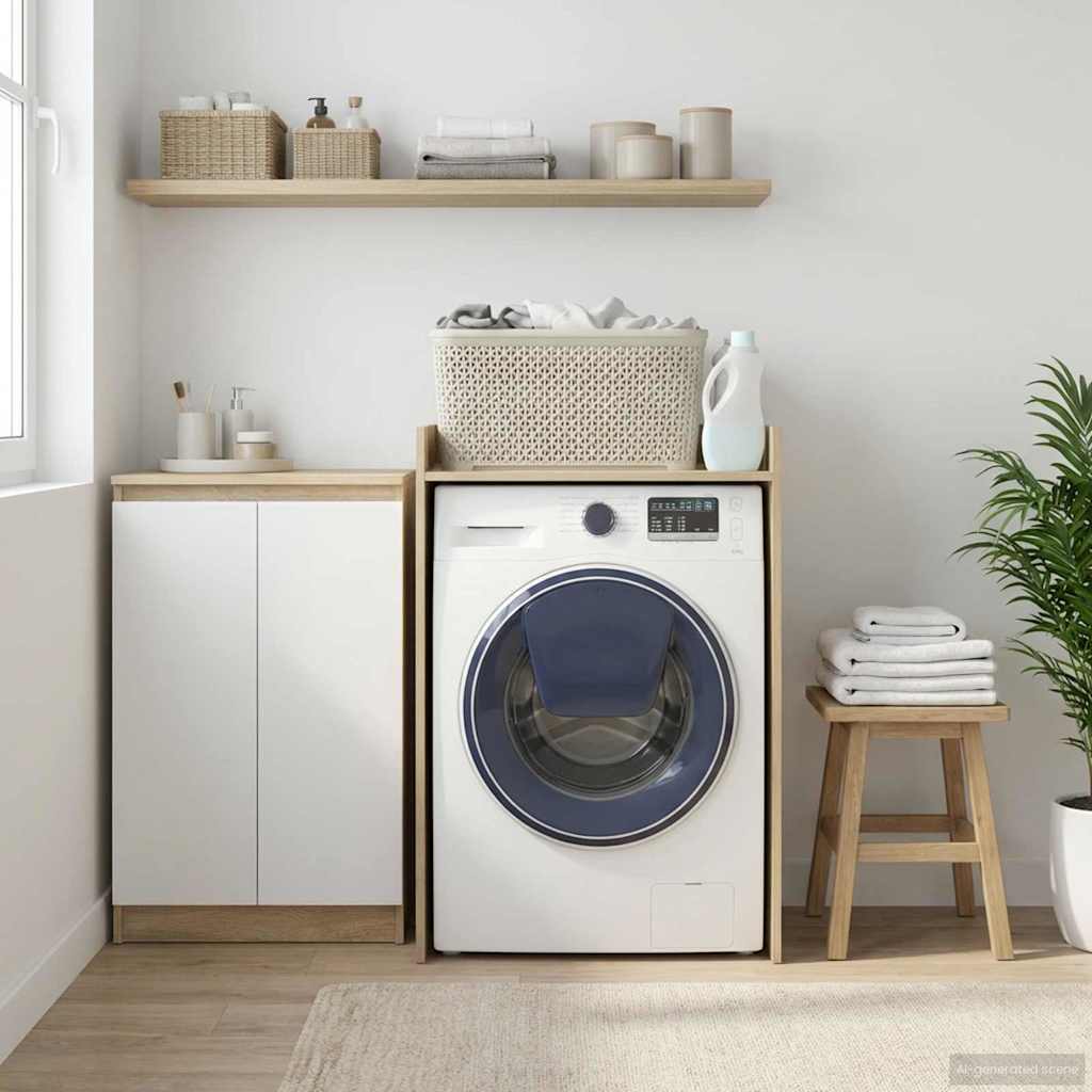 vidaXL Ντουλάπα Πλυντηρίου Σονόμα 67,5 x 48 x 97 εκ Επεξεργασμένο ξύλο
