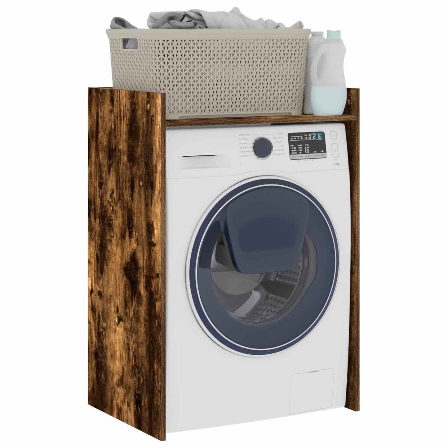 vidaXL Ντουλάπα Πλυντηρίου Καπνιστό Δρύς 67,5 x 48 x 97 εκ