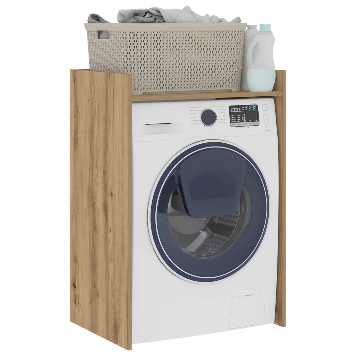 vidaXL Ντουλάπα Πλυντηρίου με αποθήκευση Καρυδιά Χειροποίητης Εργασίας