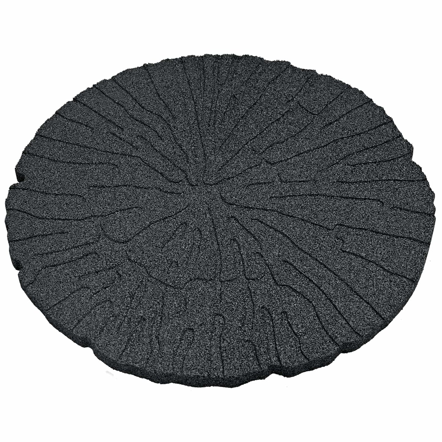 vidaXL Πέτρα βήματος 6 pcs Μαύρο Ø 45 x 1,8 εκ Λάστιχο
