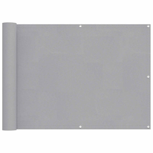 vidaXL Οθόνη Μπαλκονιού Ανοιχτό γκρι 75 x 200 cm