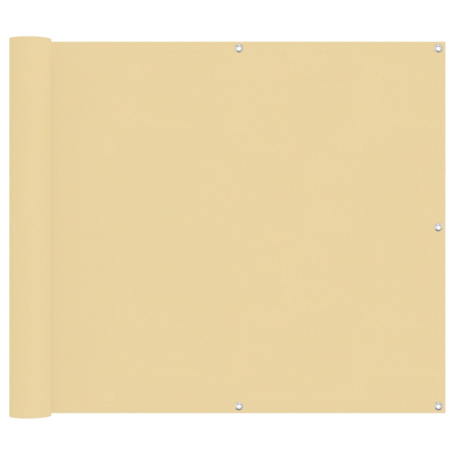 vidaXL Οθόνη Μπαλκονιού Άμμος 100 x 400 cm Ύφασμα Όξφορντ