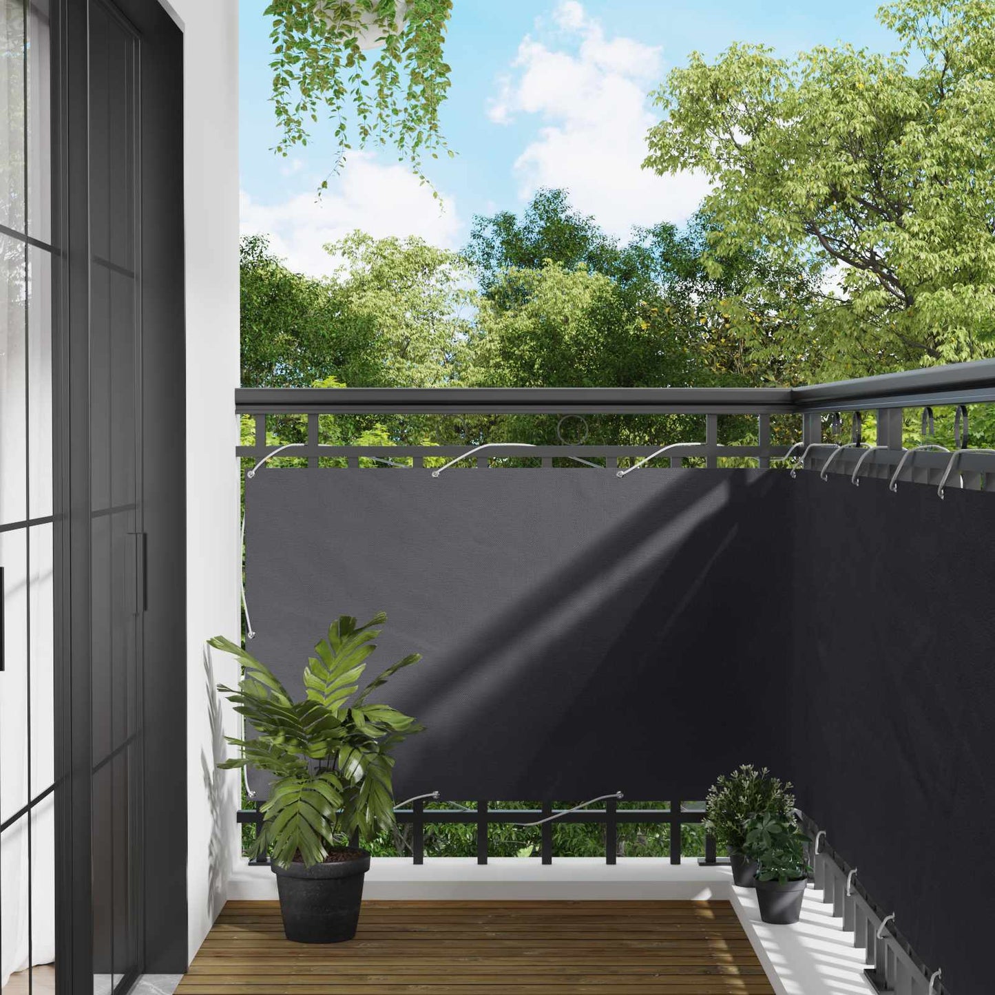 vidaXL Οθόνη Μπαλκονιού 90 x 200 cm