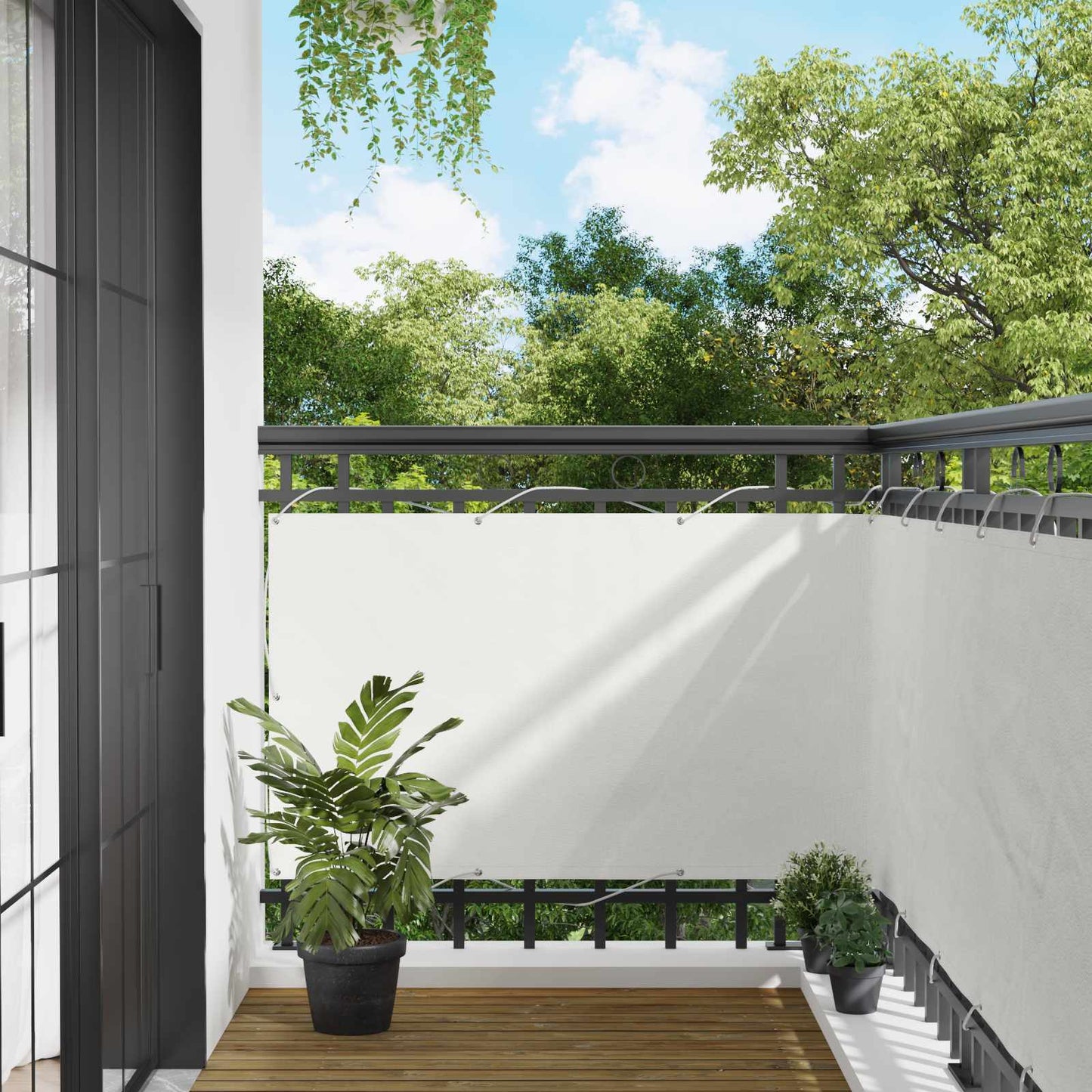 vidaXL Οθόνη Μπαλκονιού 90 x 200 cm