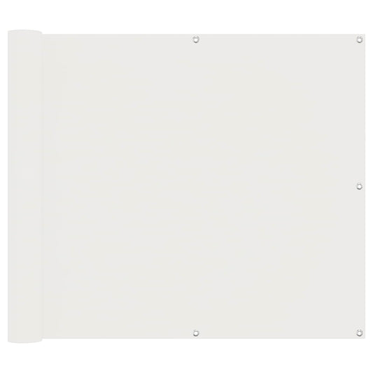 vidaXL Οθόνη Μπαλκονιού Λευκός 100 x 300 cm Ύφασμα Όξφορντ