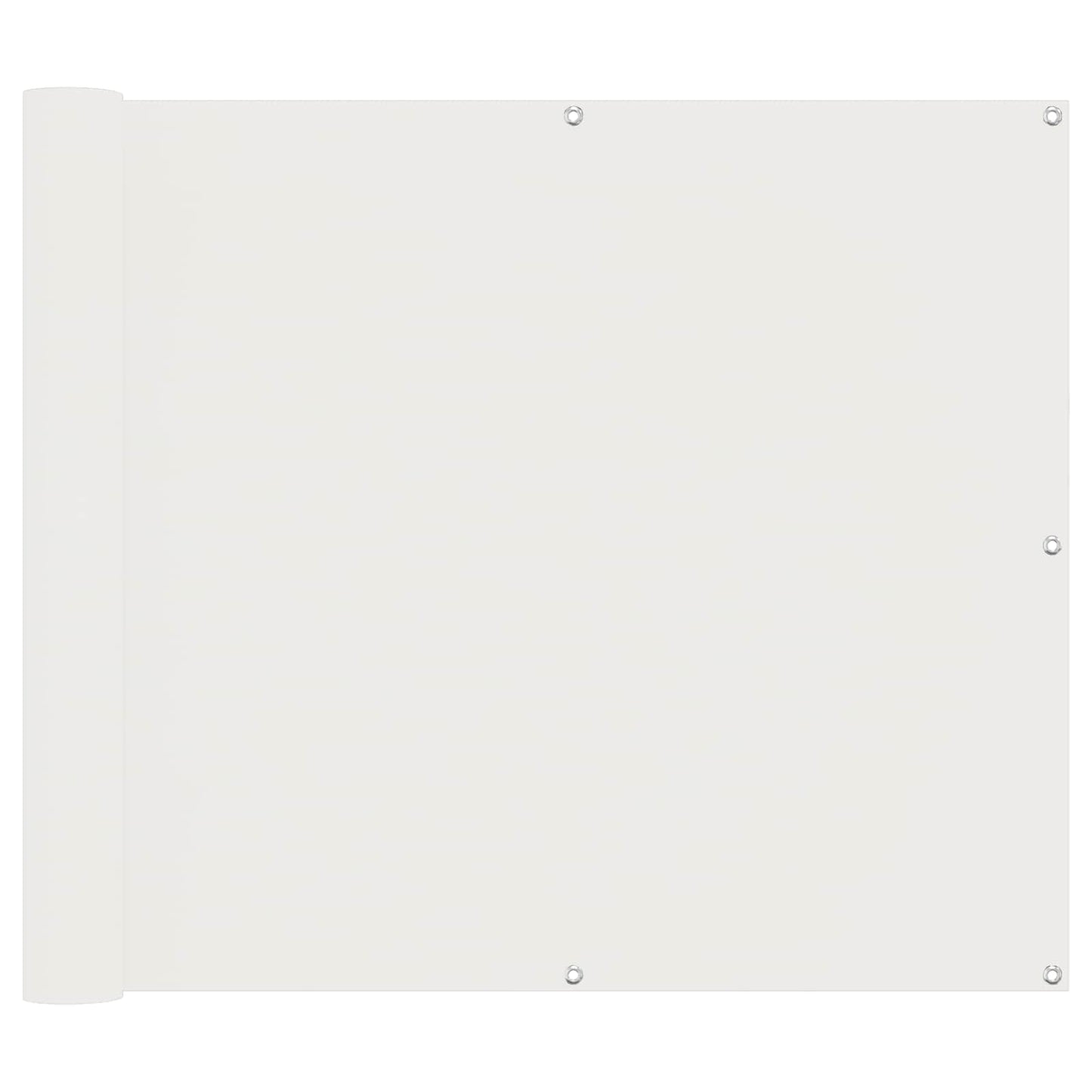 vidaXL Οθόνη Μπαλκονιού Λευκός 100 x 500 cm Ύφασμα Όξφορντ