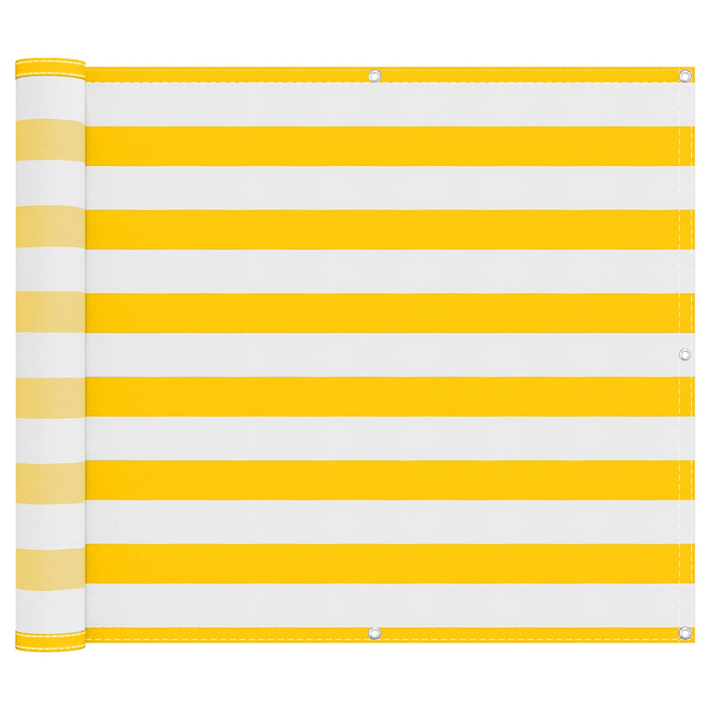 vidaXL Οθόνη Μπαλκονιού Κίτρινο και Λευκό 90 x 200 cm