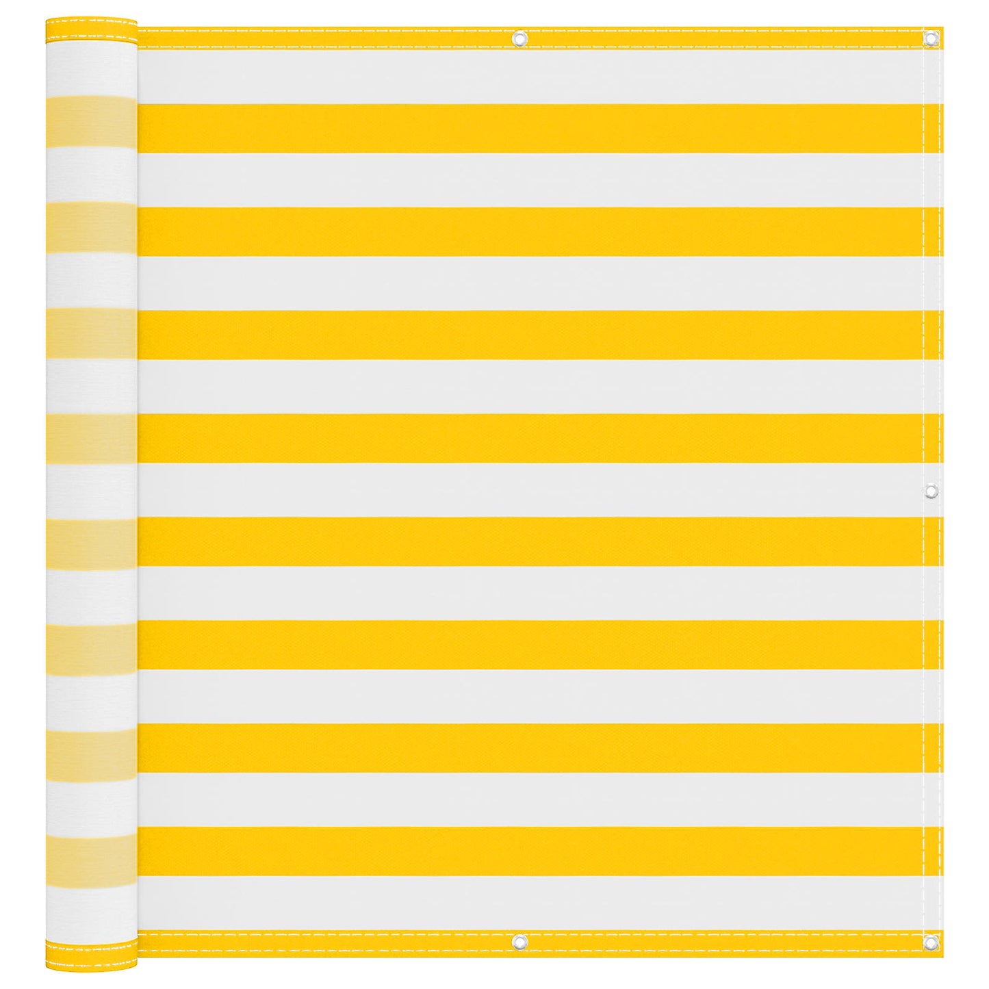 vidaXL Οθόνη Μπαλκονιού Κίτρινο και Λευκό 120 x 200 cm